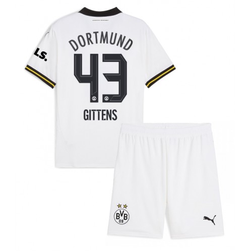 Fotbalové Dres Borussia Dortmund Jamie Bynoe-Gittens #43 Dětské Alternativní 2024-25 Krátký Rukáv (+ trenýrky)